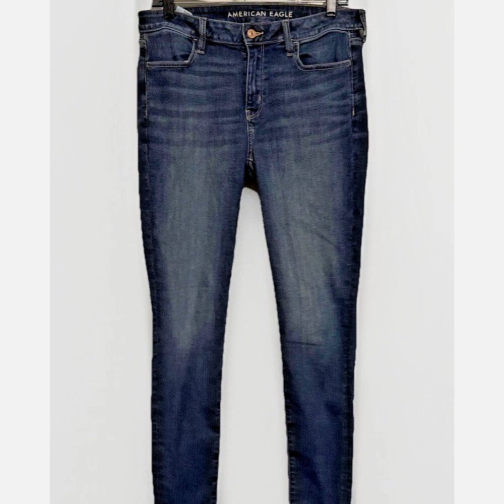 American Eagle NEXT LEVEL STRETCH JEGGING Pants Women Sz 8 Regular Blue Jeans